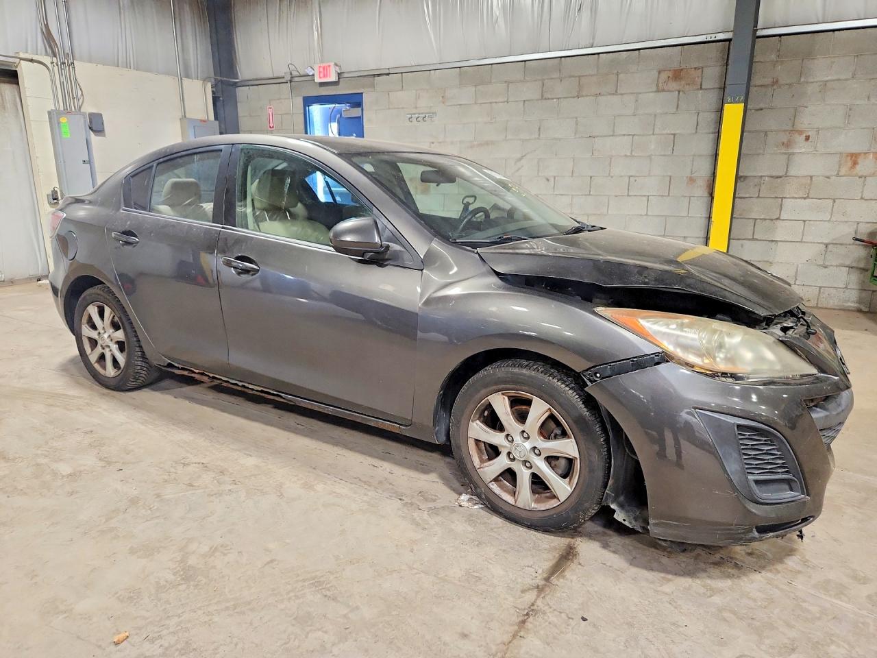 2010 Mazda 3 I Gray vin: JM1BL1SFXA1249392