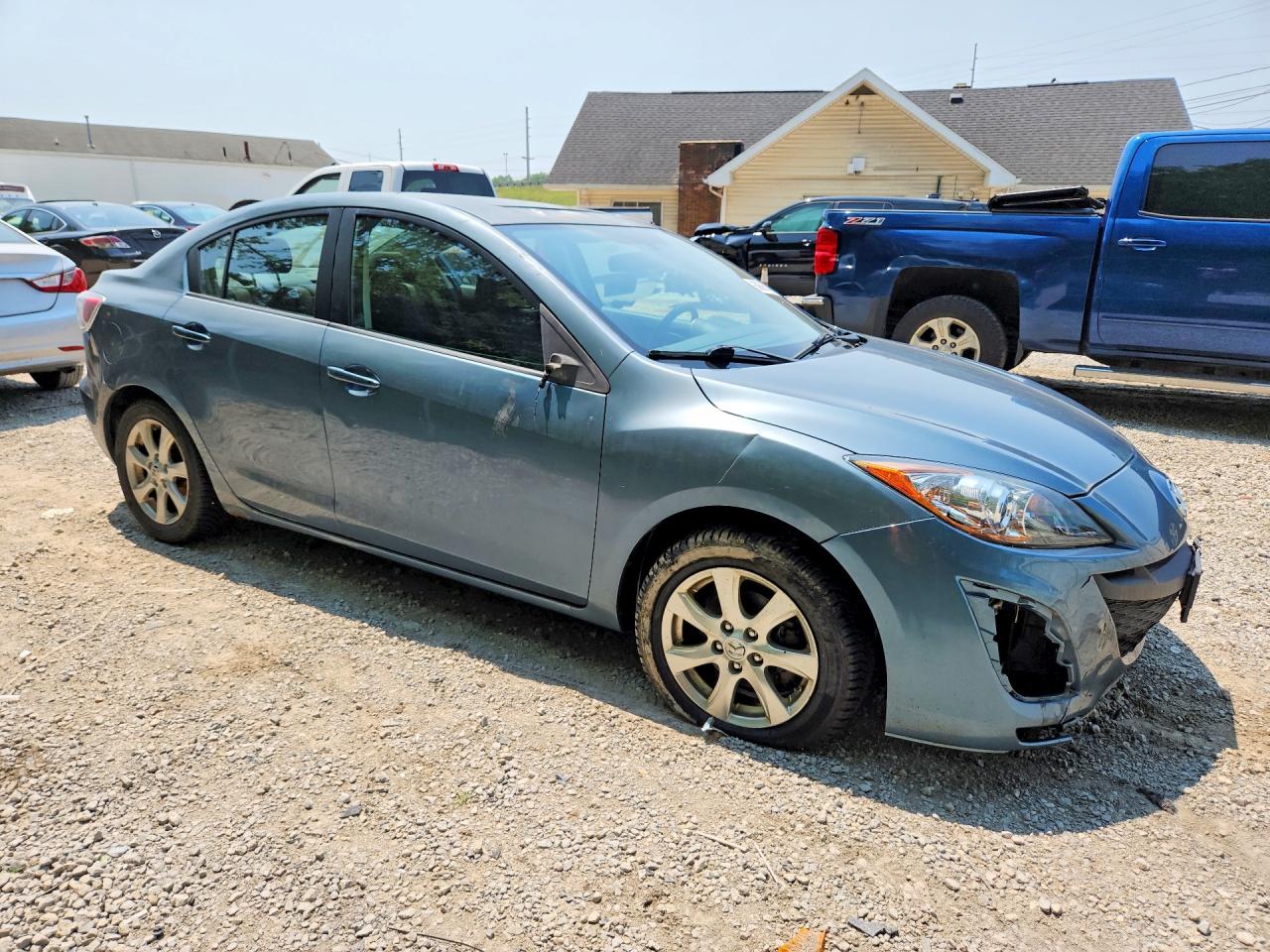2010 Mazda 3 I Turquoise vin: JM1BL1SFXA1263745