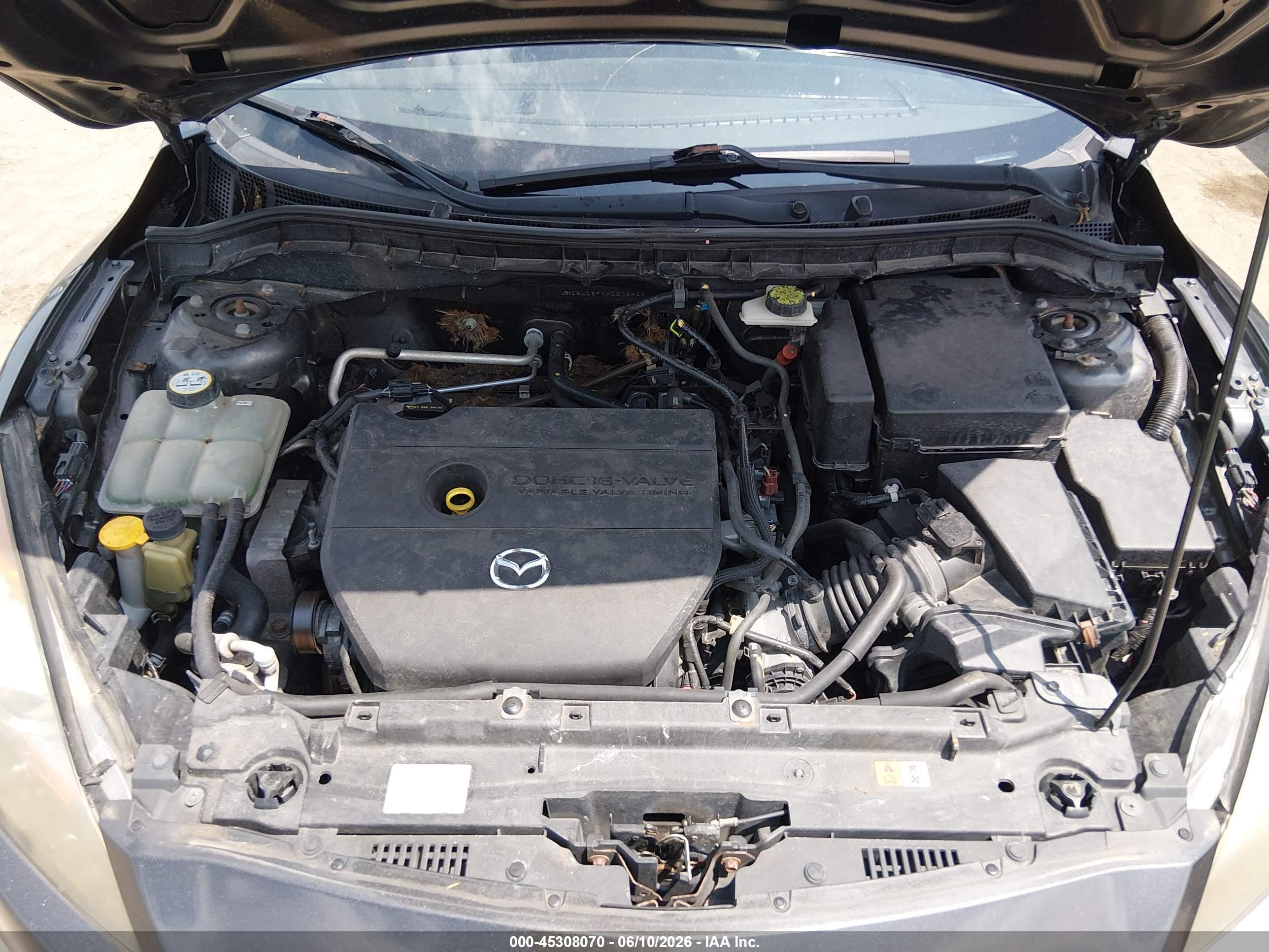 2010 Mazda Mazda3 I Touring Gray vin: JM1BL1SFXA1278424