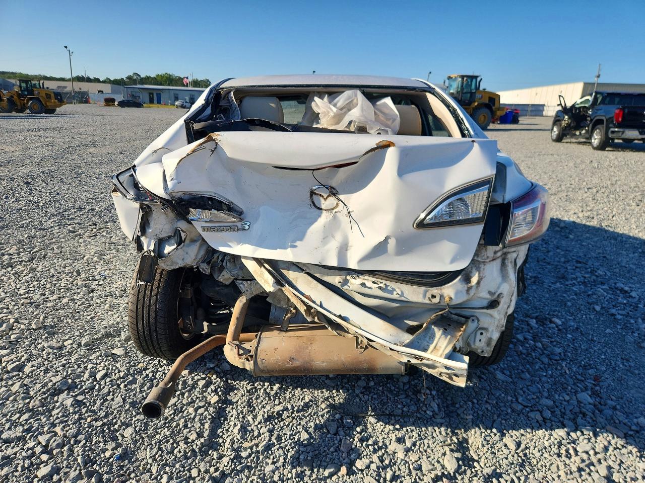 2010 Mazda 3 I White vin: JM1BL1SFXA1292498