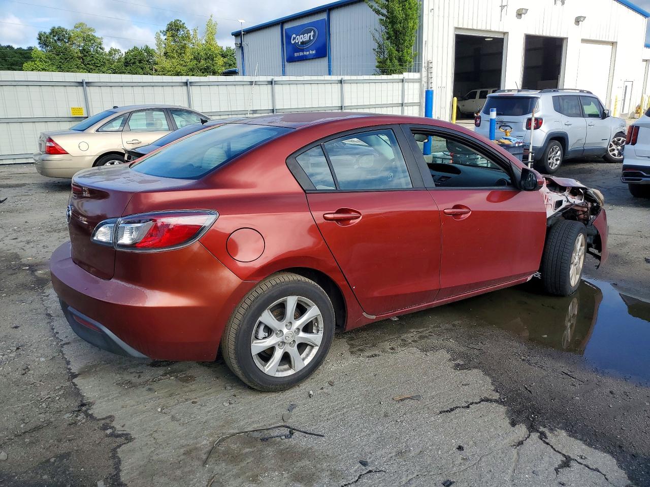 2010 Mazda 3 I Maroon vin: JM1BL1SFXA1316976