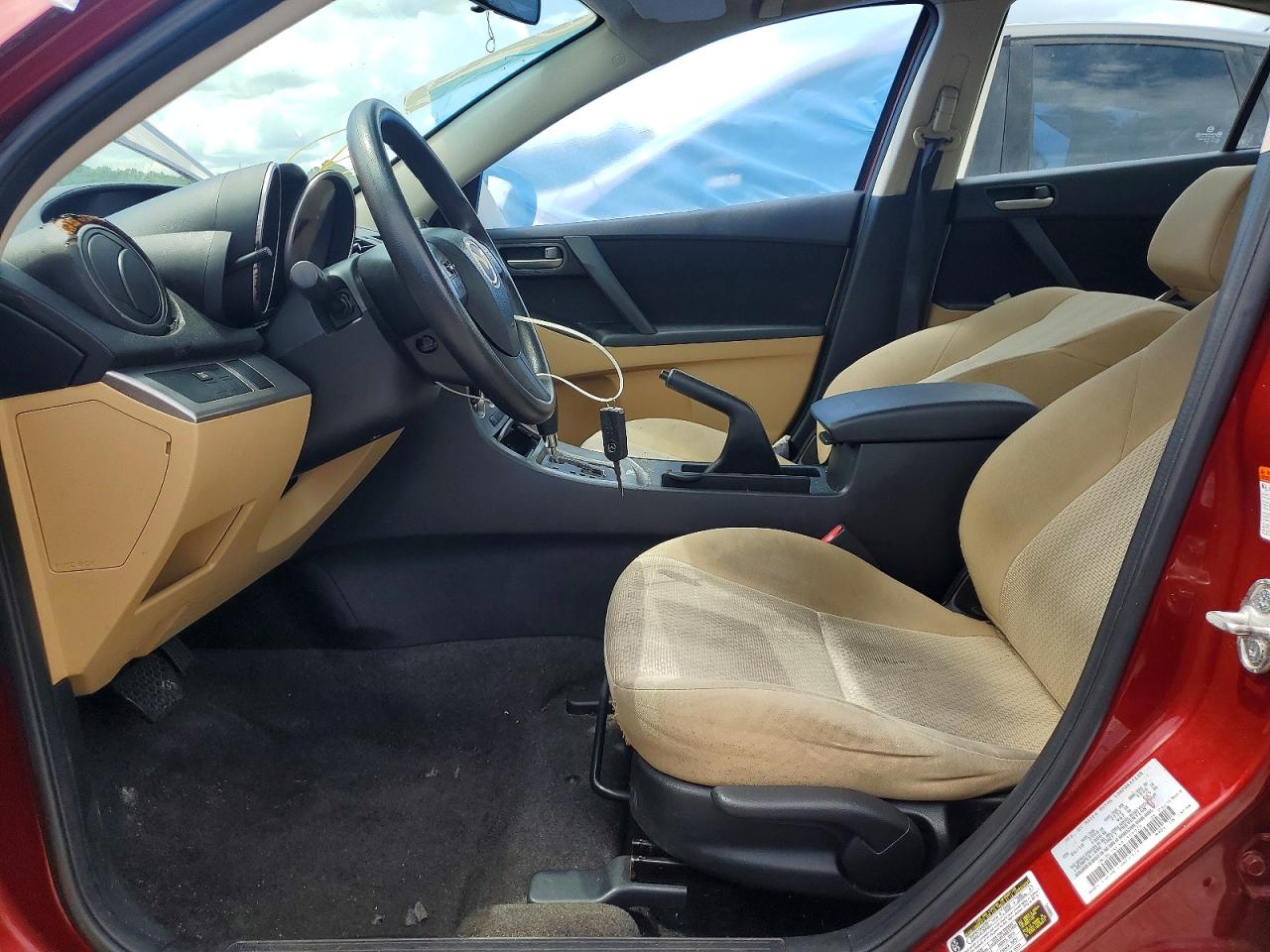 2010 Mazda 3 I Maroon vin: JM1BL1SFXA1316976