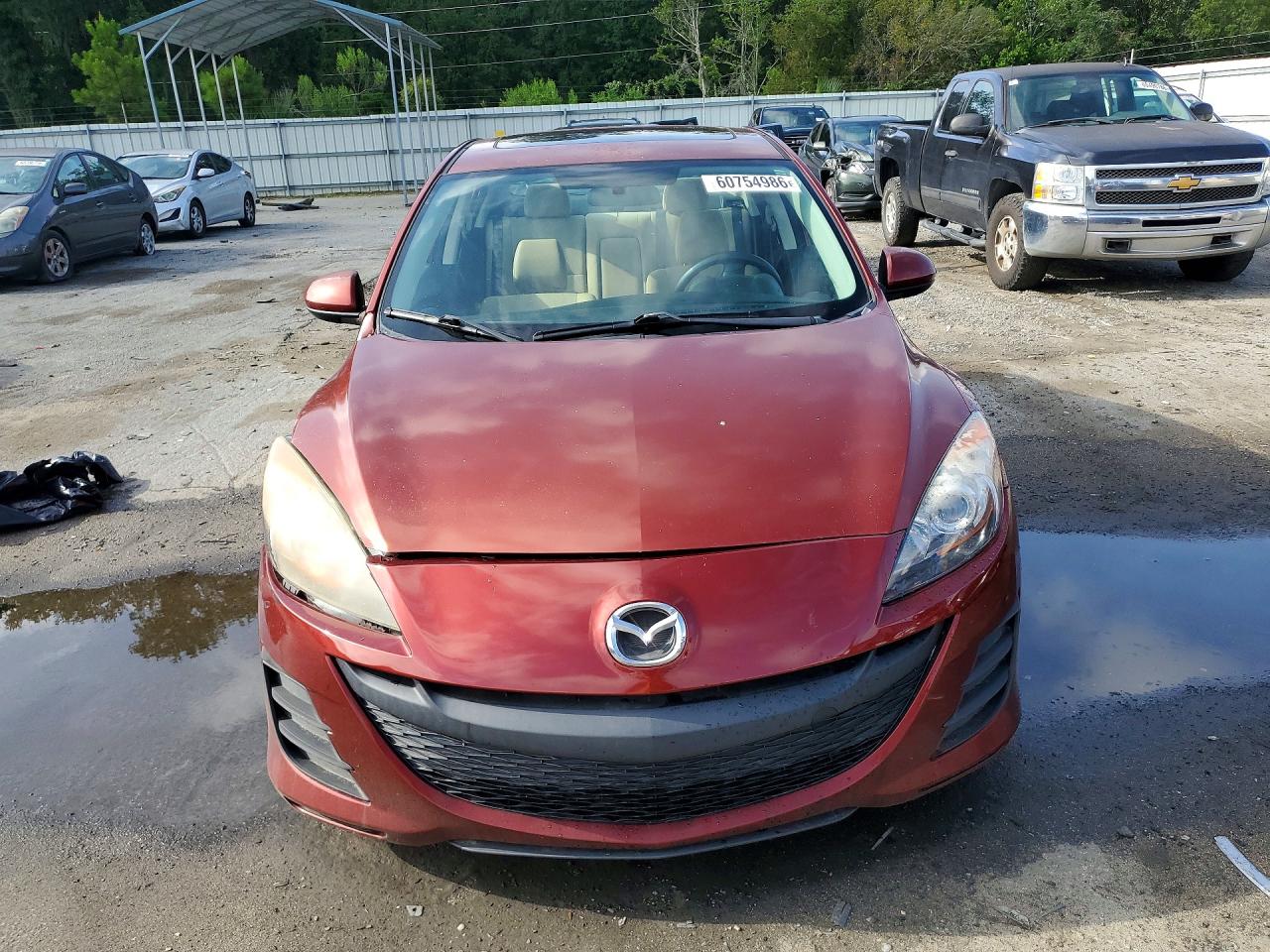 2010 Mazda 3 I Maroon vin: JM1BL1SFXA1316976