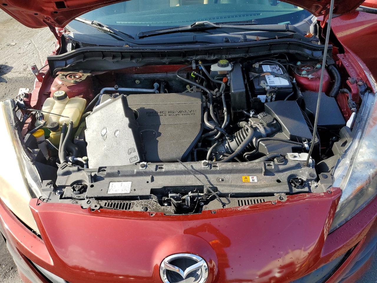 2010 Mazda 3 I Maroon vin: JM1BL1SFXA1316976