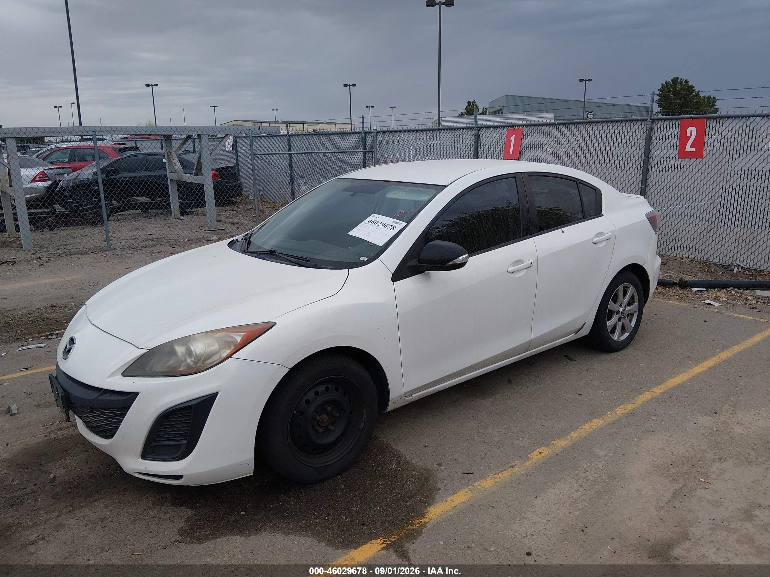 2010 Mazda Mazda3 I Touring Белый vin: JM1BL1SFXA1318517