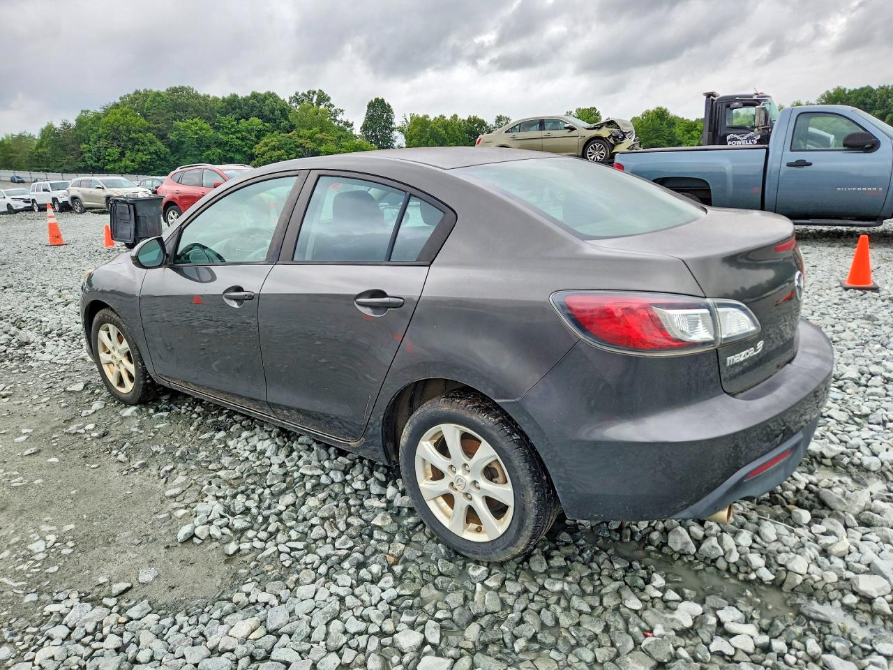 2010 Mazda 3 I Gray vin: JM1BL1SG0A1148709
