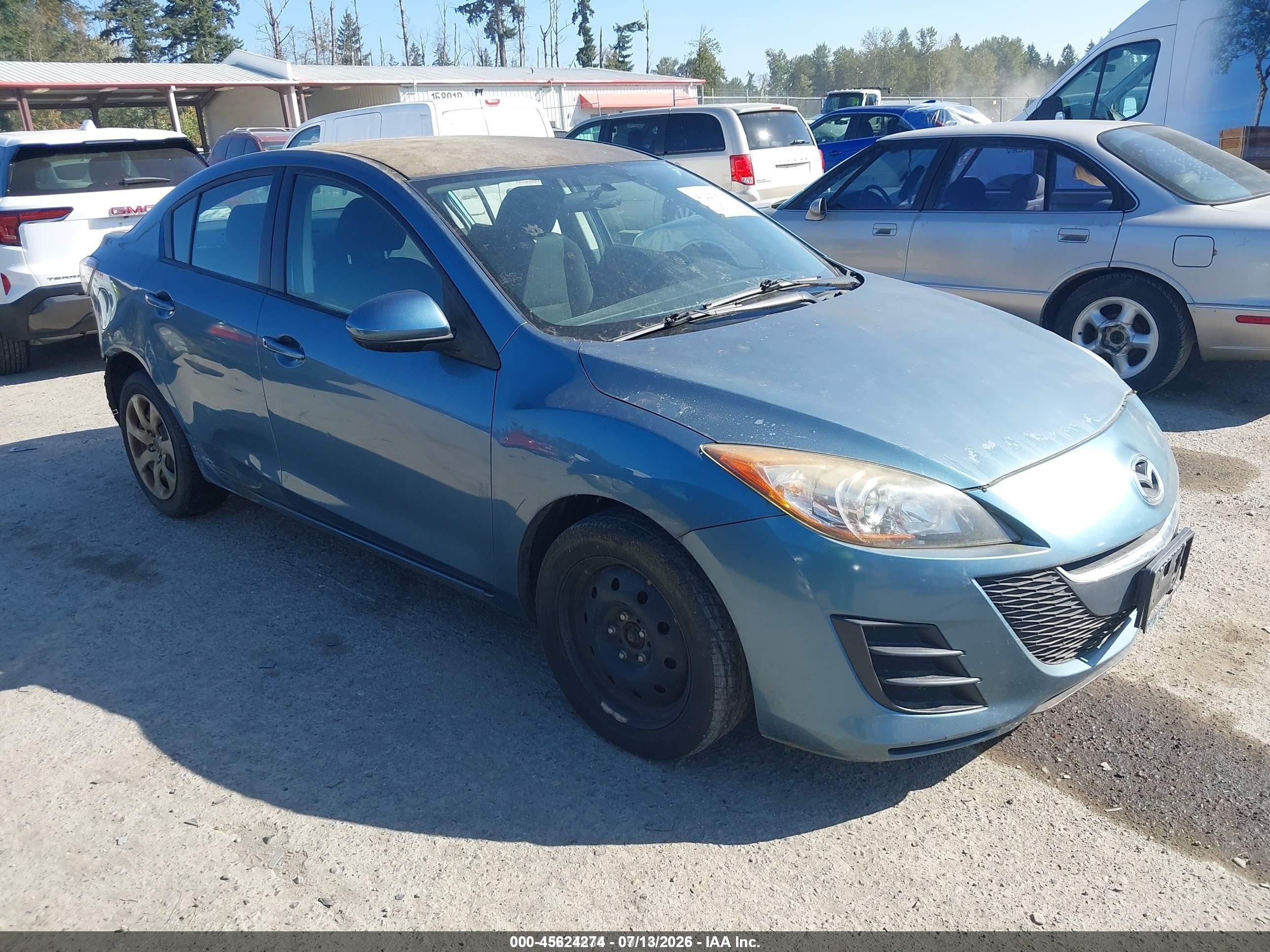 2010 Mazda Mazda3 I Sport Blue vin: JM1BL1SG1A1165888