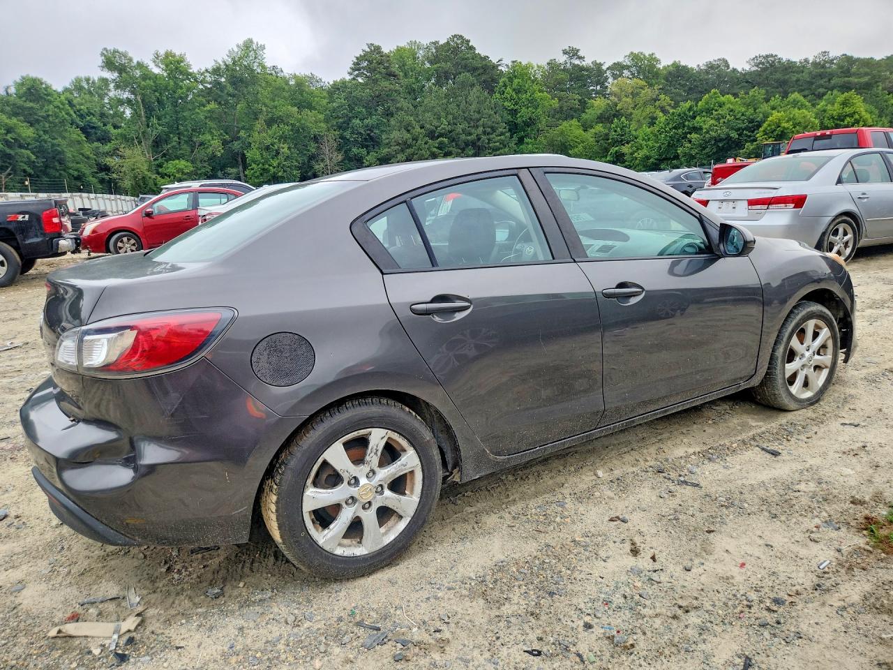 2010 Mazda 3 I Gray vin: JM1BL1SG2A1215066