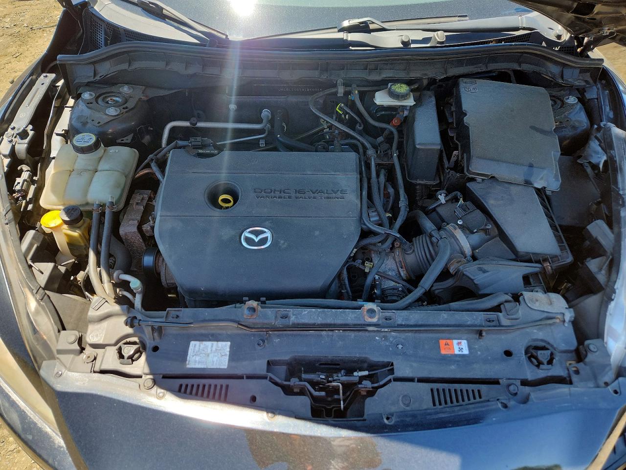 2010 Mazda 3 I Черный vin: JM1BL1SG2A1250366