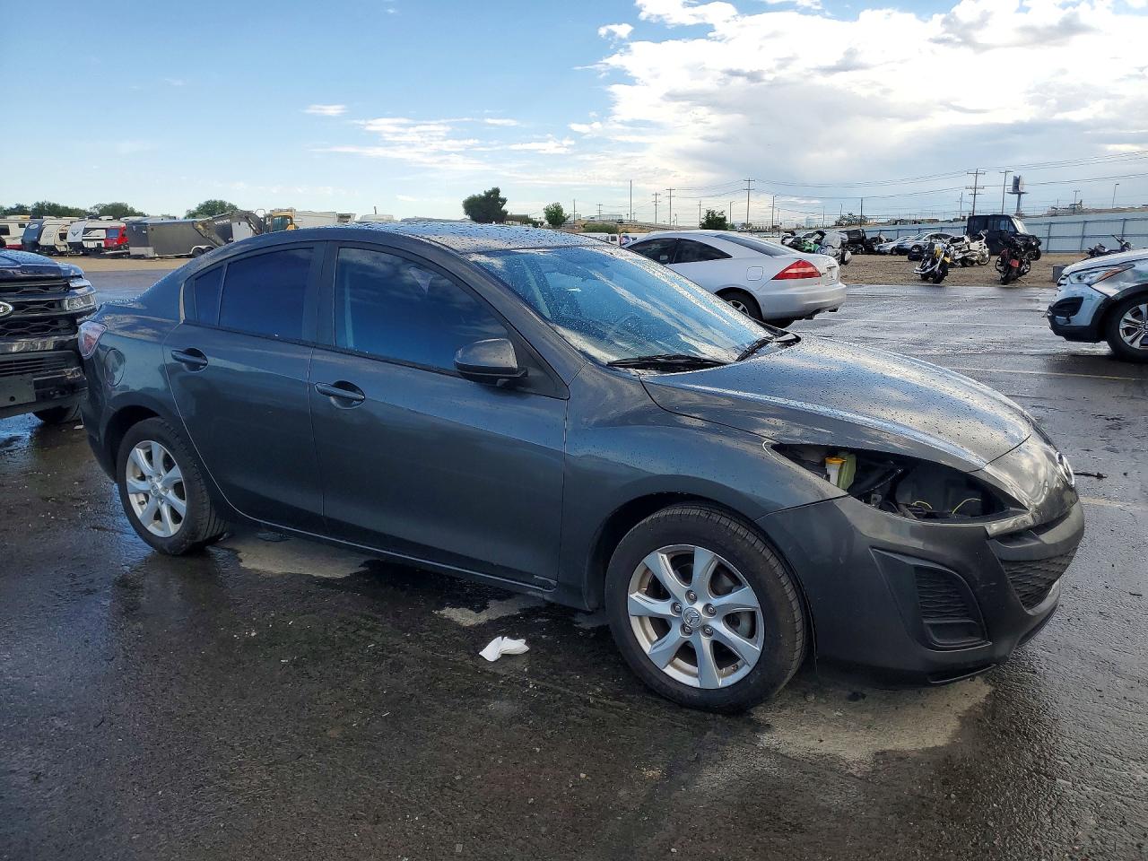 2010 Mazda 3 I Gray vin: JM1BL1SG3A1282064