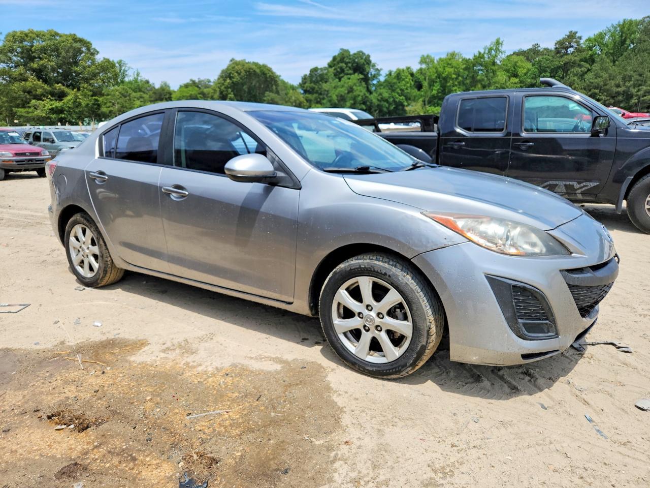 2010 Mazda 3 I Gray vin: JM1BL1SG4A1272854