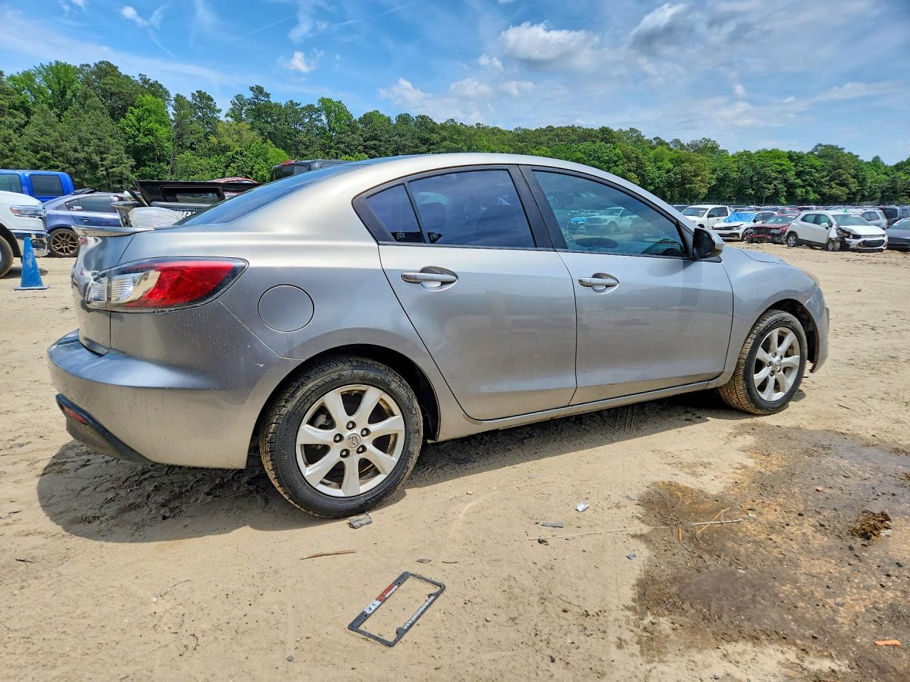2010 Mazda 3 I Gray vin: JM1BL1SG4A1272854