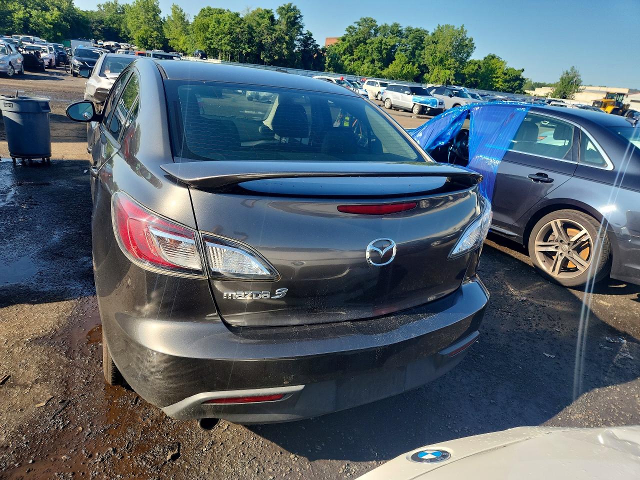 2010 Mazda 3 I Gray vin: JM1BL1SG5A1277819