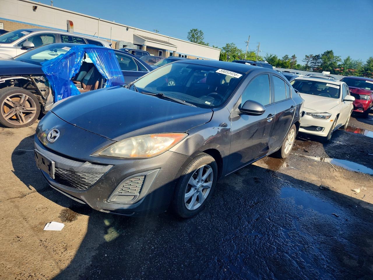 2010 Mazda 3 I Gray vin: JM1BL1SG5A1277819