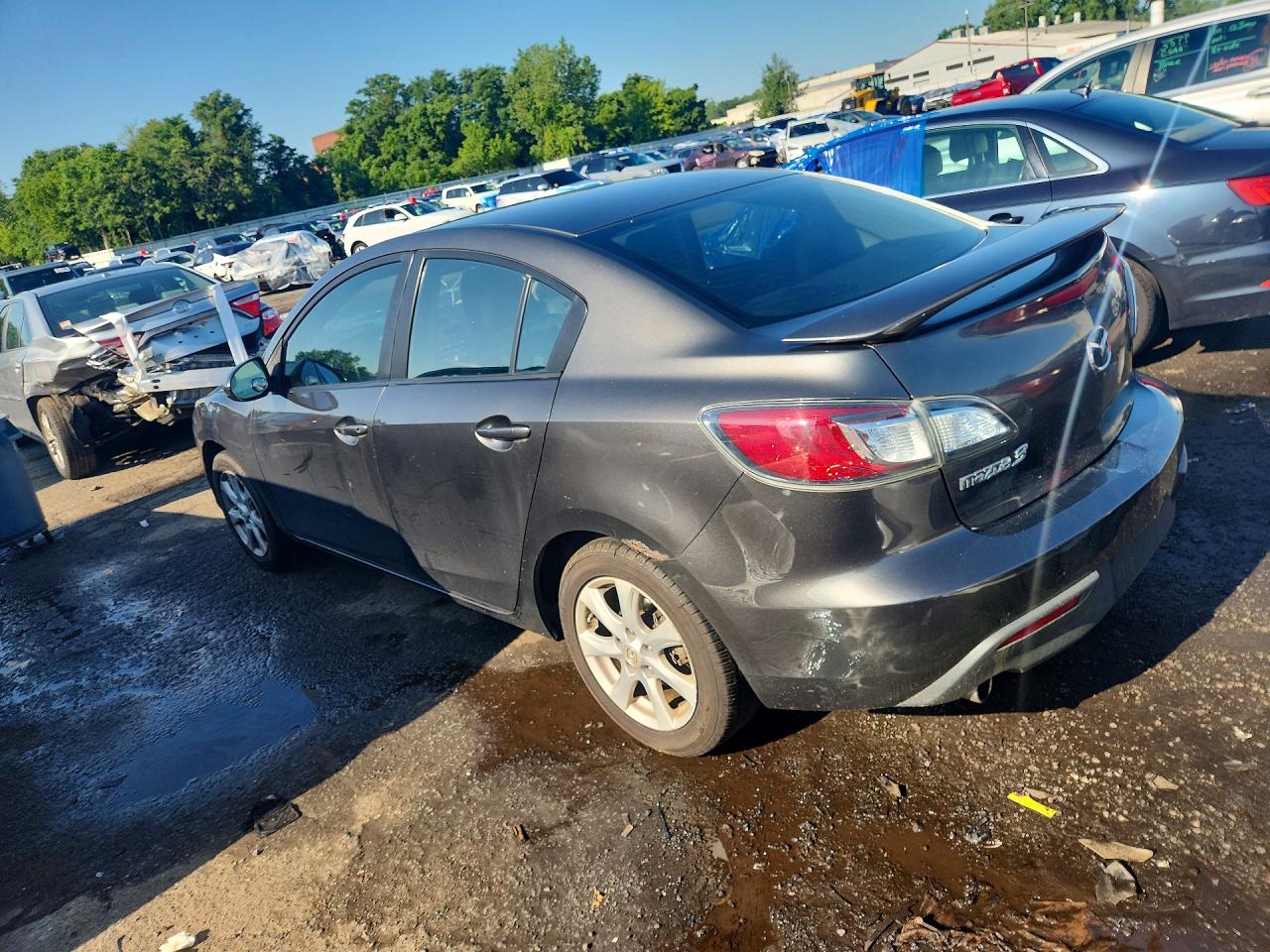 2010 Mazda 3 I Gray vin: JM1BL1SG5A1277819