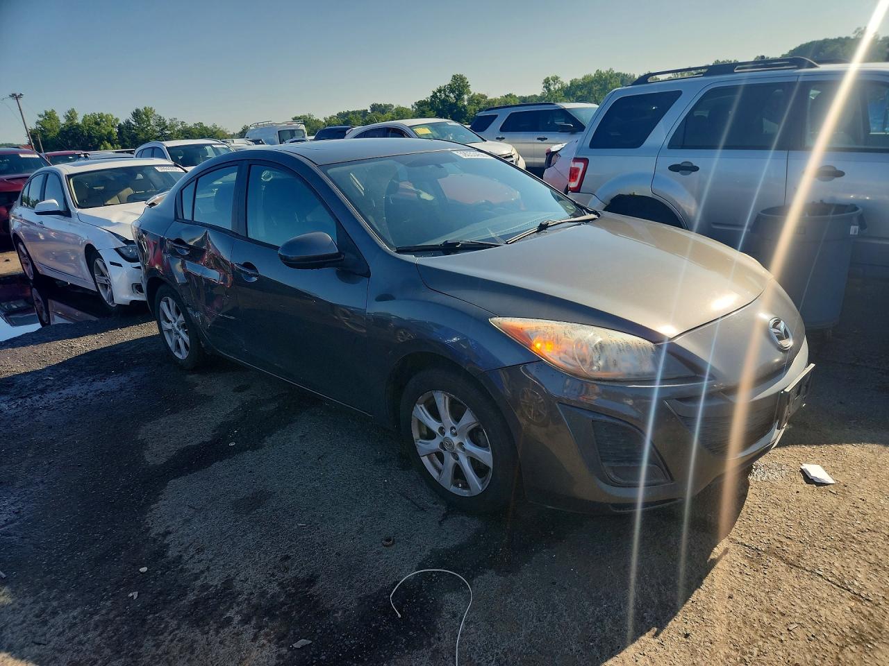 2010 Mazda 3 I Gray vin: JM1BL1SG5A1277819