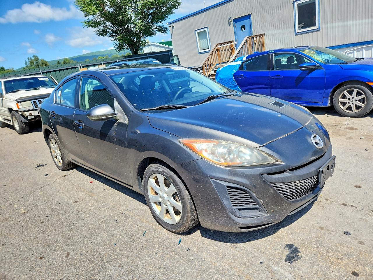 2010 Mazda 3 I Gray vin: JM1BL1SG6A1265744