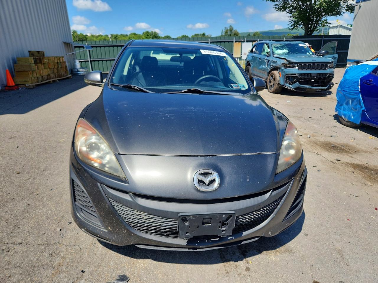 2010 Mazda 3 I Gray vin: JM1BL1SG6A1265744