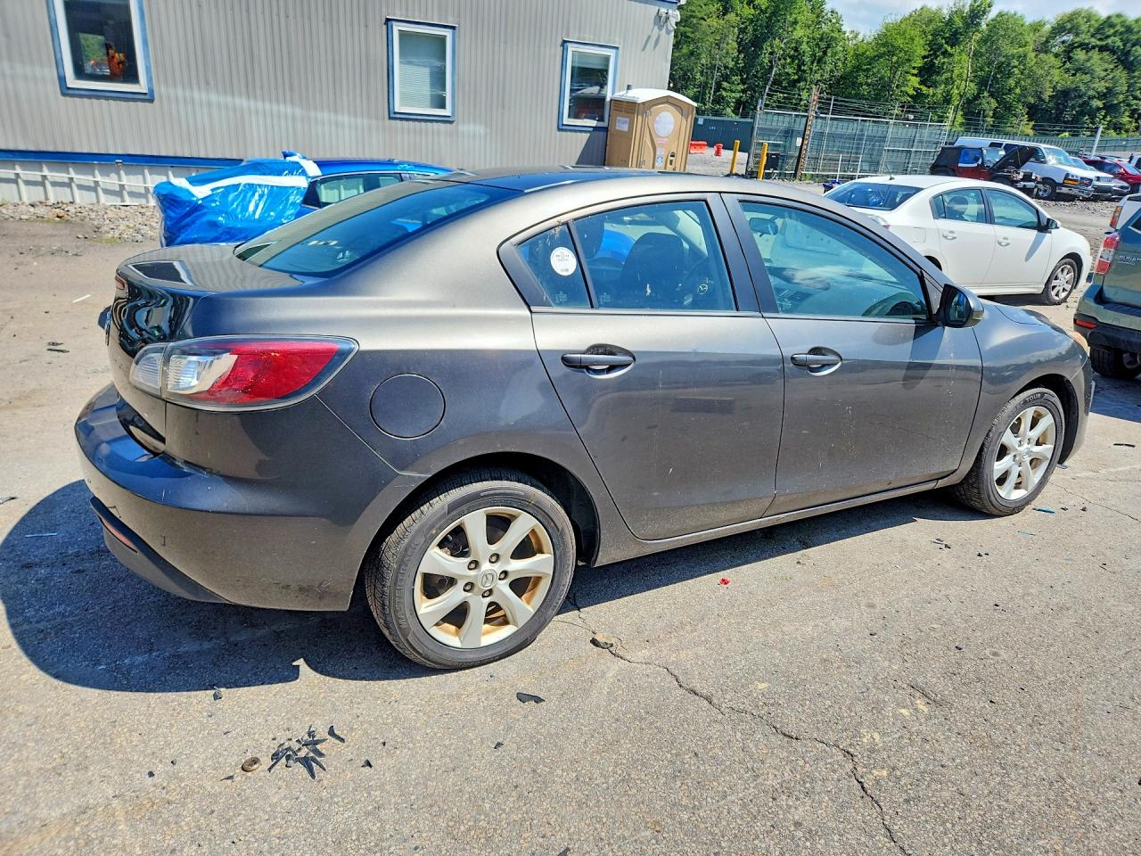 2010 Mazda 3 I Gray vin: JM1BL1SG6A1265744