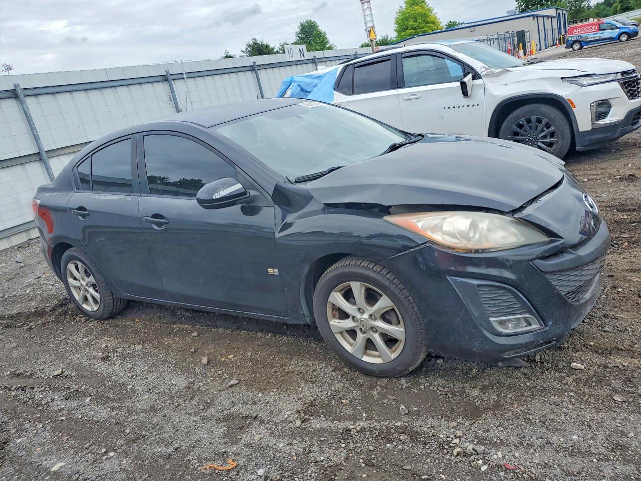 2010 Mazda 3 I Black vin: JM1BL1SG7A1246815