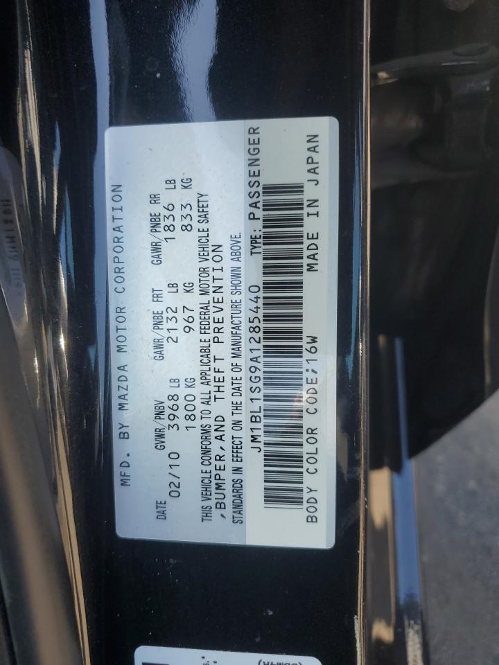 2010 Mazda 3 I Черный vin: JM1BL1SG9A1285440