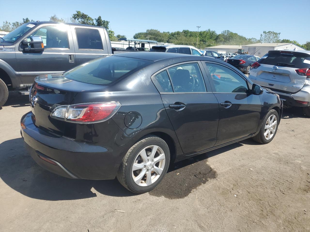 2010 Mazda 3 I Черный vin: JM1BL1SG9A1285440