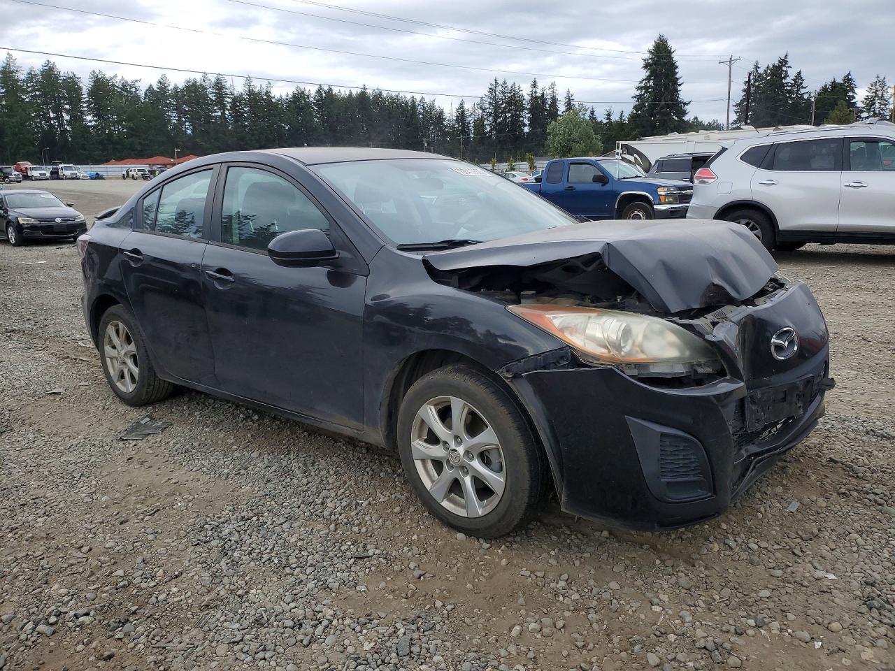 2010 Mazda 3 I Черный vin: JM1BL1SGXA1310975