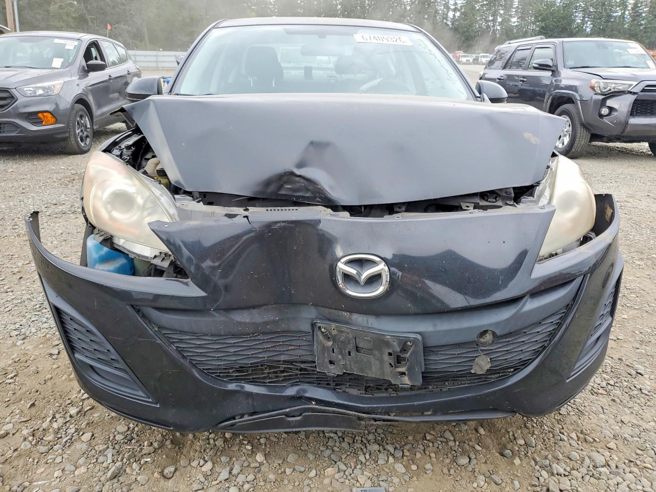 2010 Mazda 3 I Черный vin: JM1BL1SGXA1310975