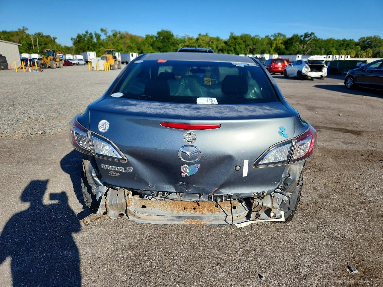 2013 Mazda 3 I Gray vin: JM1BL1TF1D1722020