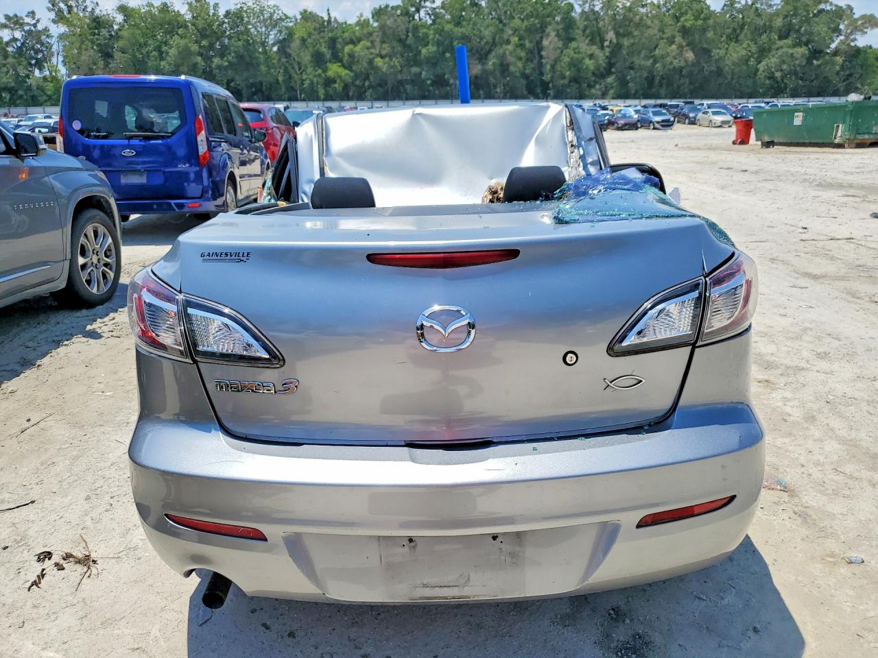 2013 Mazda 3 I Silver vin: JM1BL1TF4D1787864