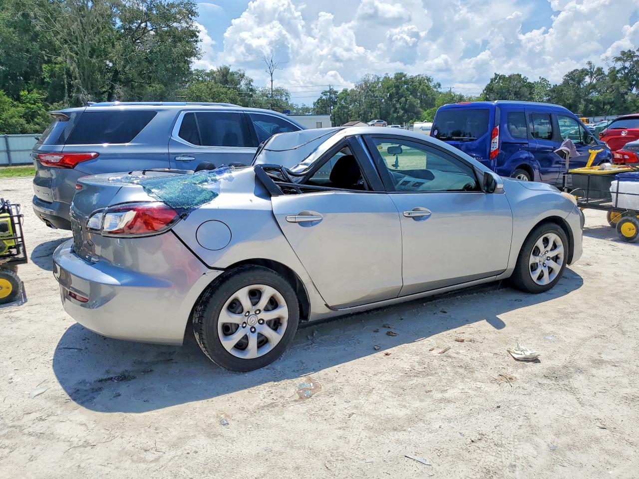 2013 Mazda 3 I Silver vin: JM1BL1TF4D1787864
