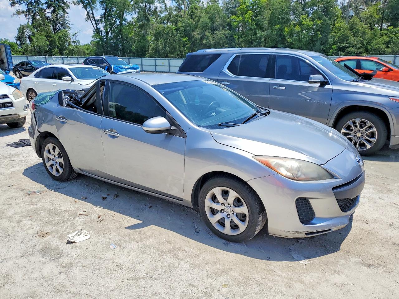 2013 Mazda 3 I Silver vin: JM1BL1TF4D1787864