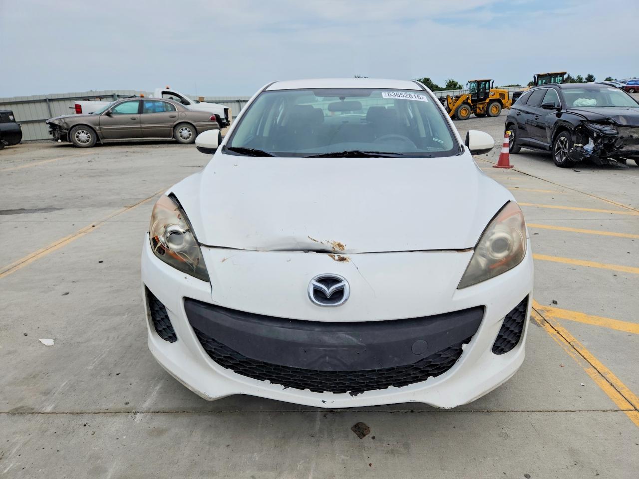 2013 Mazda 3 I White vin: JM1BL1TF4D1817400