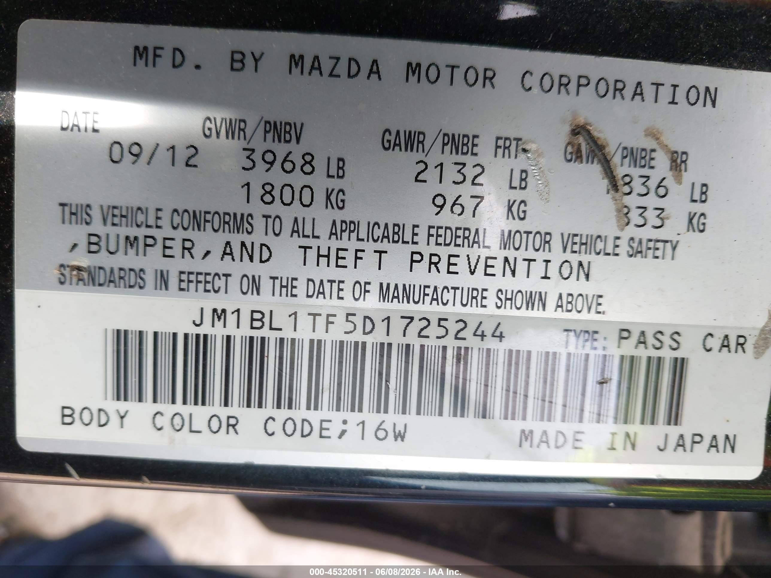 2013 Mazda Mazda3 I Sv Black vin: JM1BL1TF5D1725244