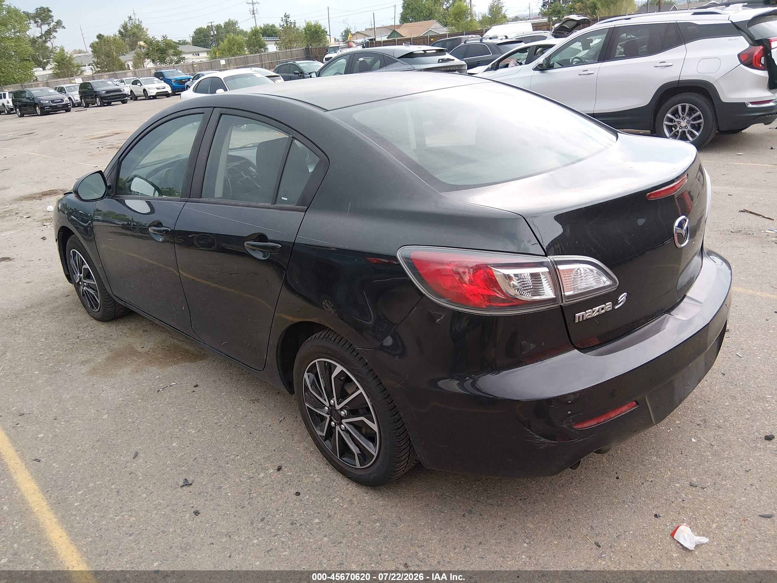 2013 Mazda Mazda3 I Sv Black vin: JM1BL1TF5D1729052