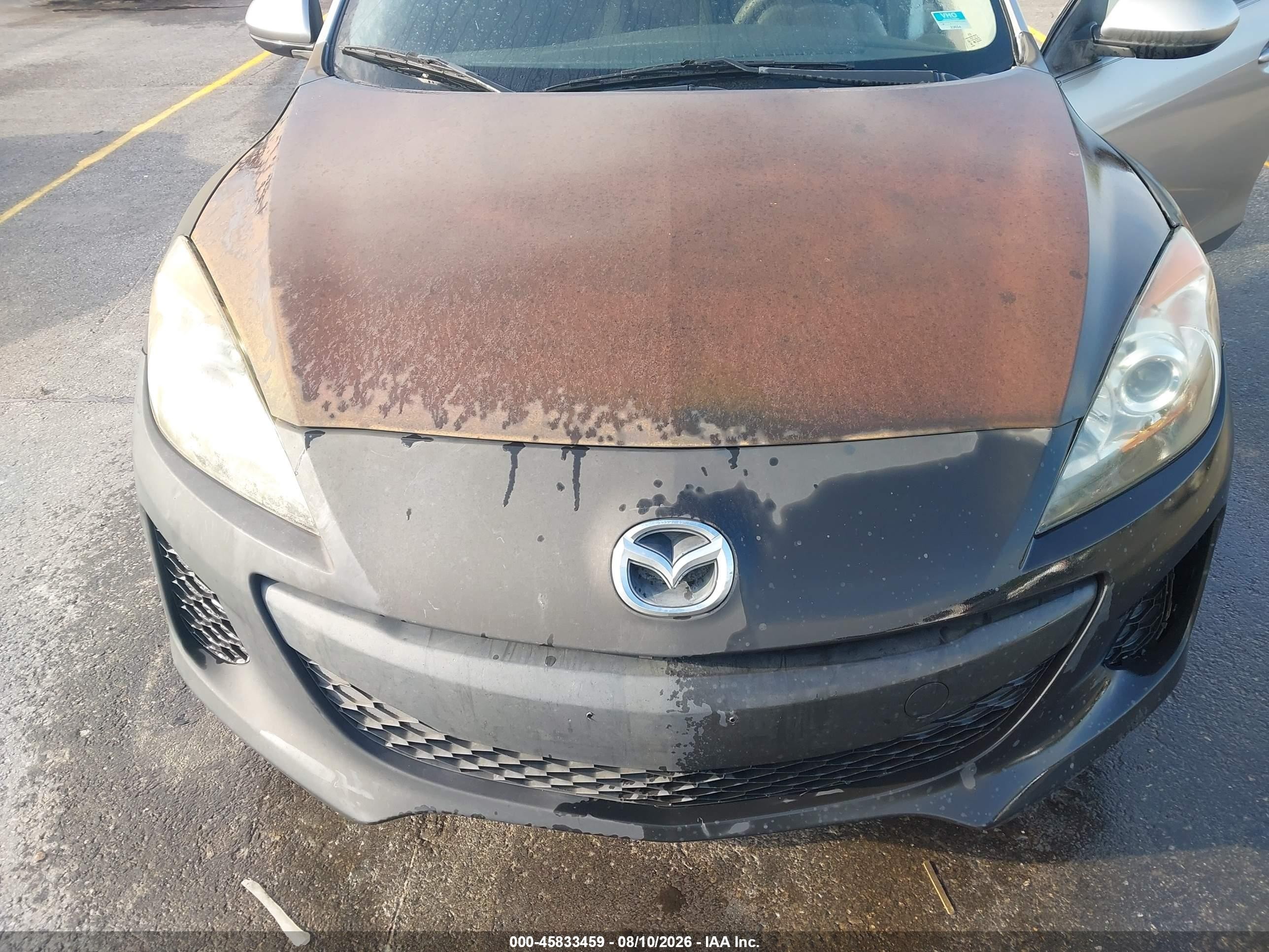 2013 Mazda Mazda3 I Sv Gray vin: JM1BL1TF5D1815591