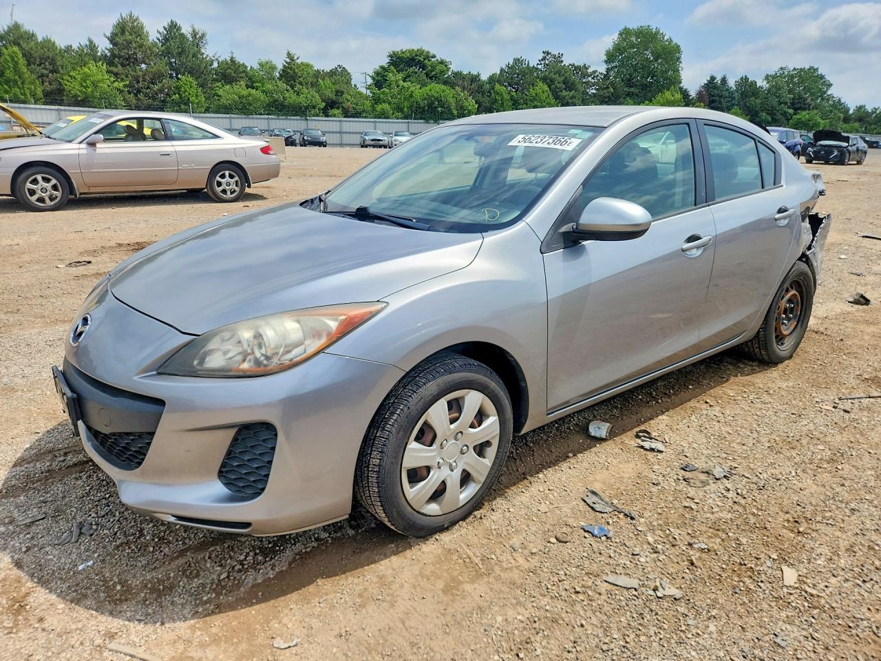 2013 Mazda 3 I Silver vin: JM1BL1TF5D1845321