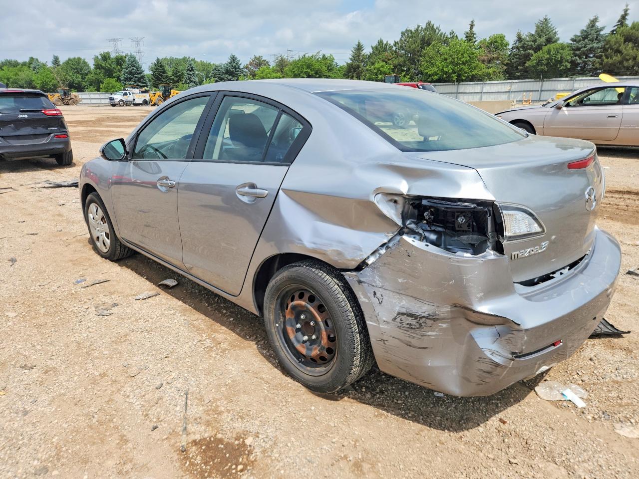 2013 Mazda 3 I Silver vin: JM1BL1TF5D1845321