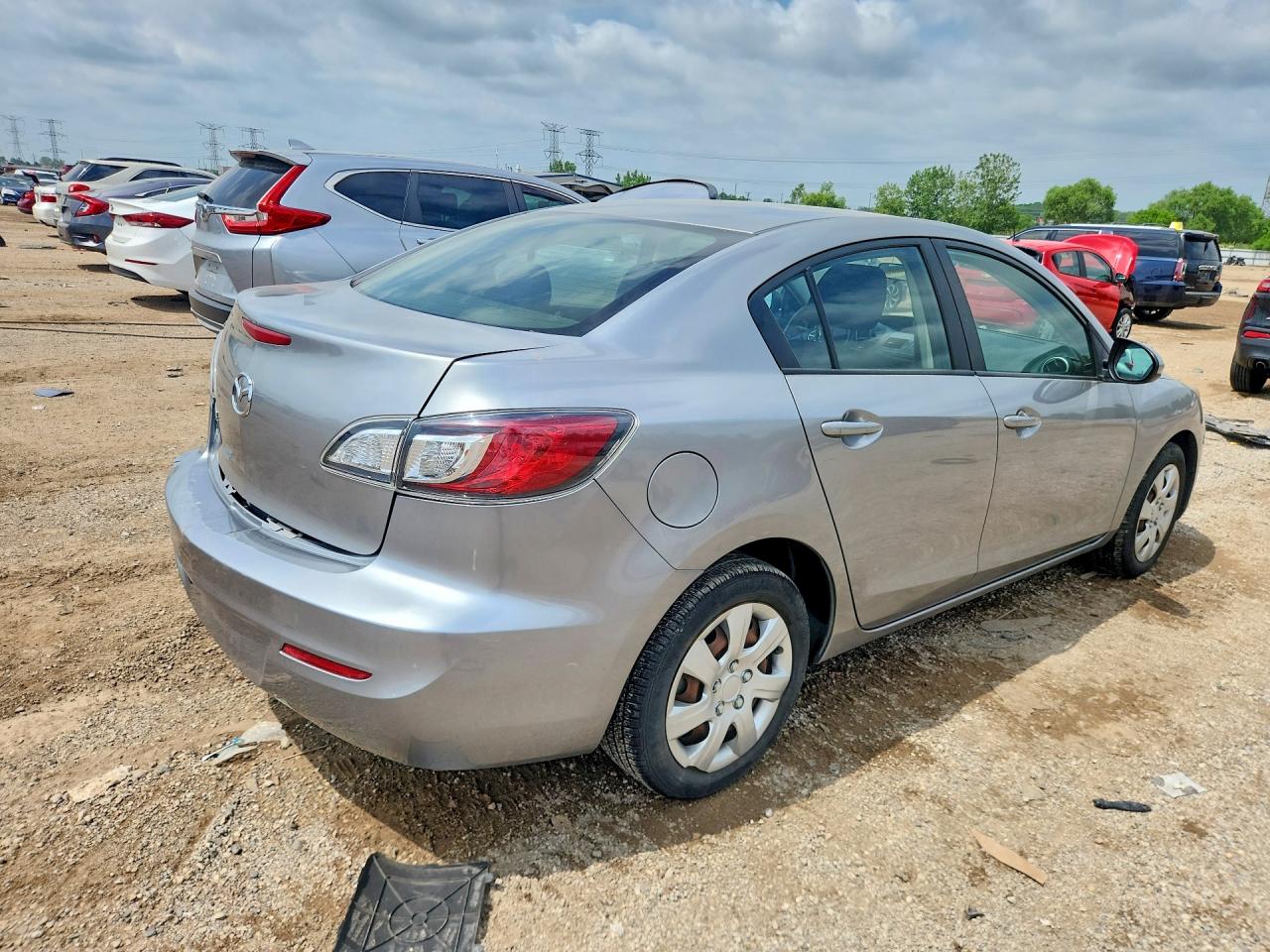 2013 Mazda 3 I Silver vin: JM1BL1TF5D1845321