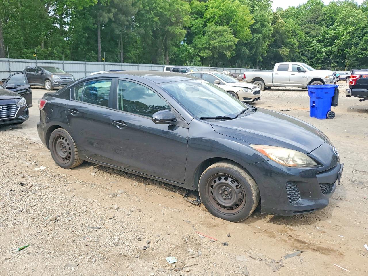 2013 Mazda 3 I Black vin: JM1BL1TF6D1743347