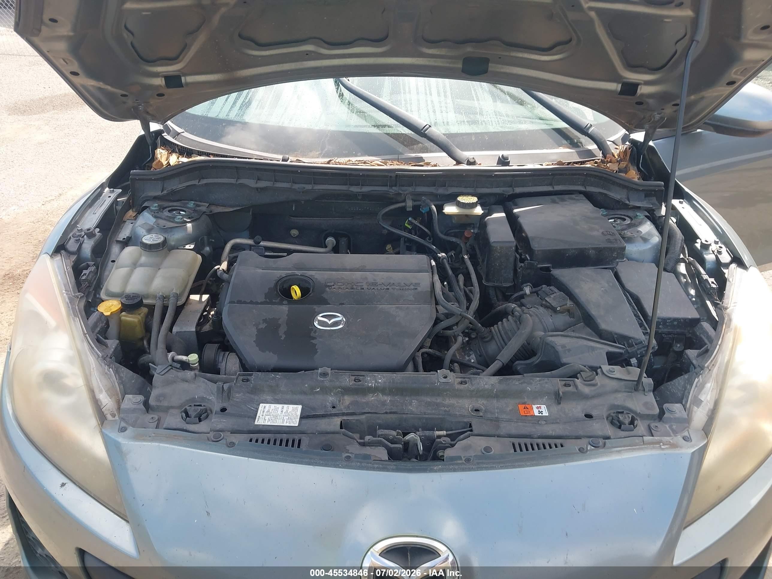 2013 Mazda Mazda3 I Sv Blue vin: JM1BL1TF9D1734514