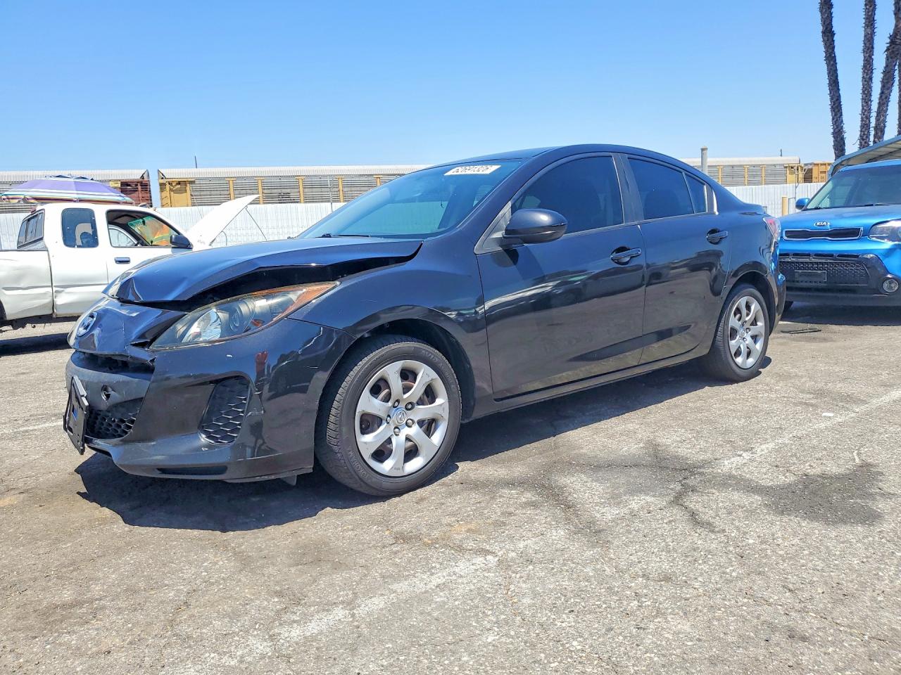 2013 Mazda 3 I Black vin: JM1BL1TG1D1730790