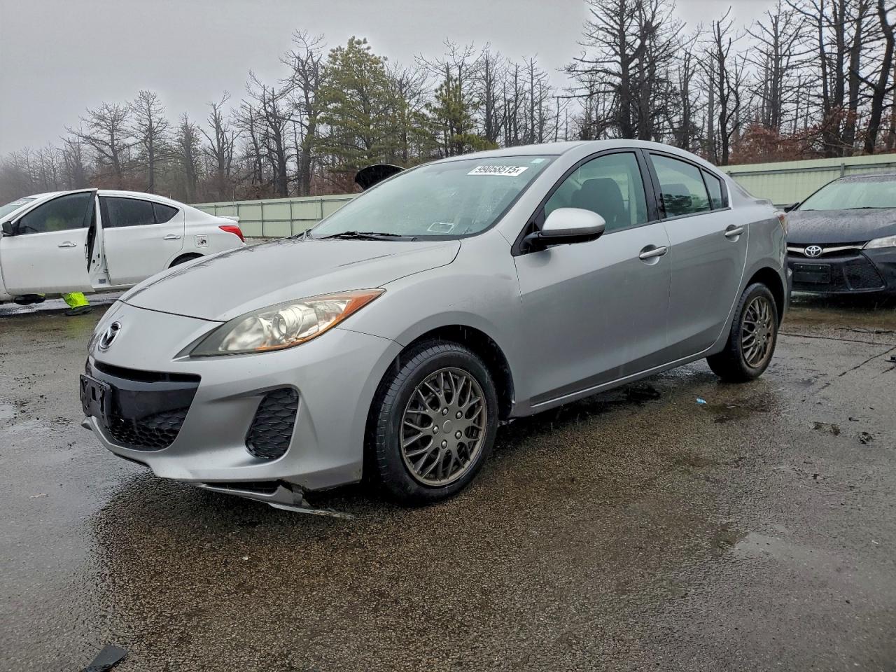 2013 Mazda 3 I Silver vin: JM1BL1TG1D1787944