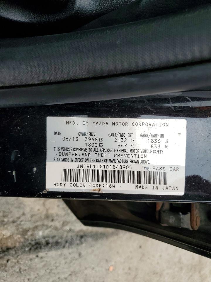 2013 Mazda 3 I Black vin: JM1BL1TG1D1848905