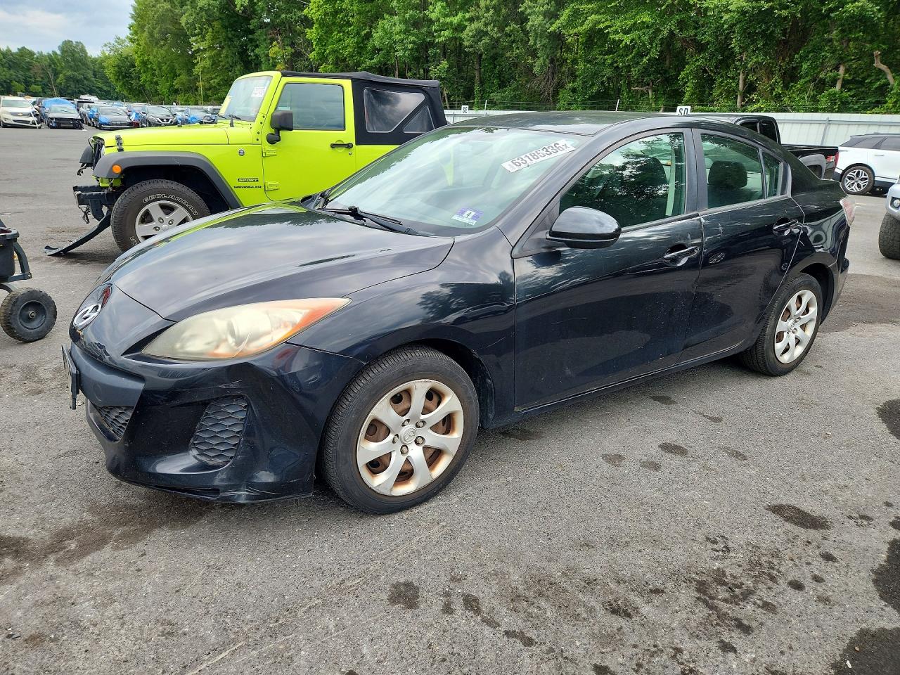 2013 Mazda 3 I Черный vin: JM1BL1TG2D1766360