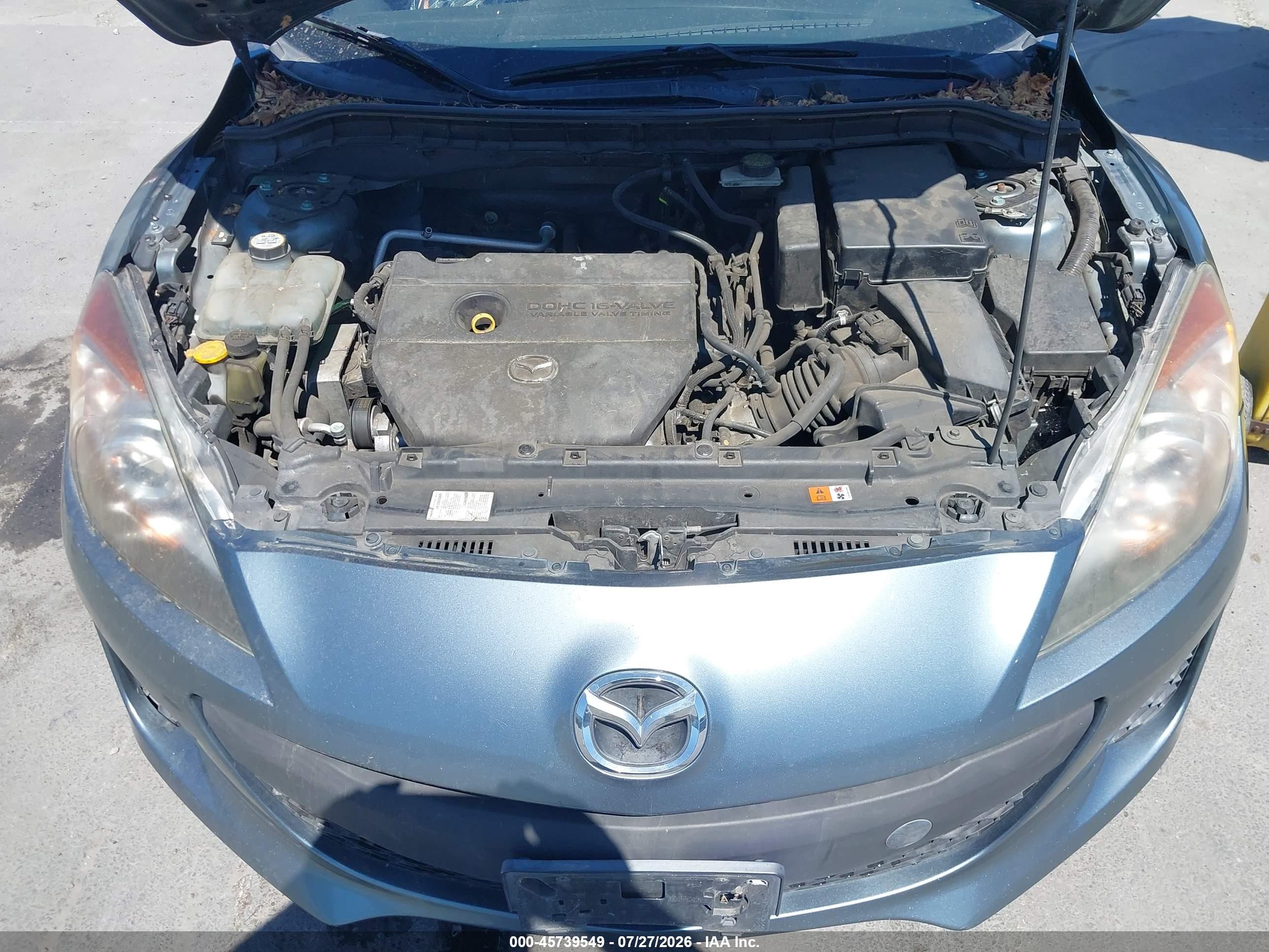 2013 Mazda Mazda3 I Sv Blue vin: JM1BL1TG4D1770989