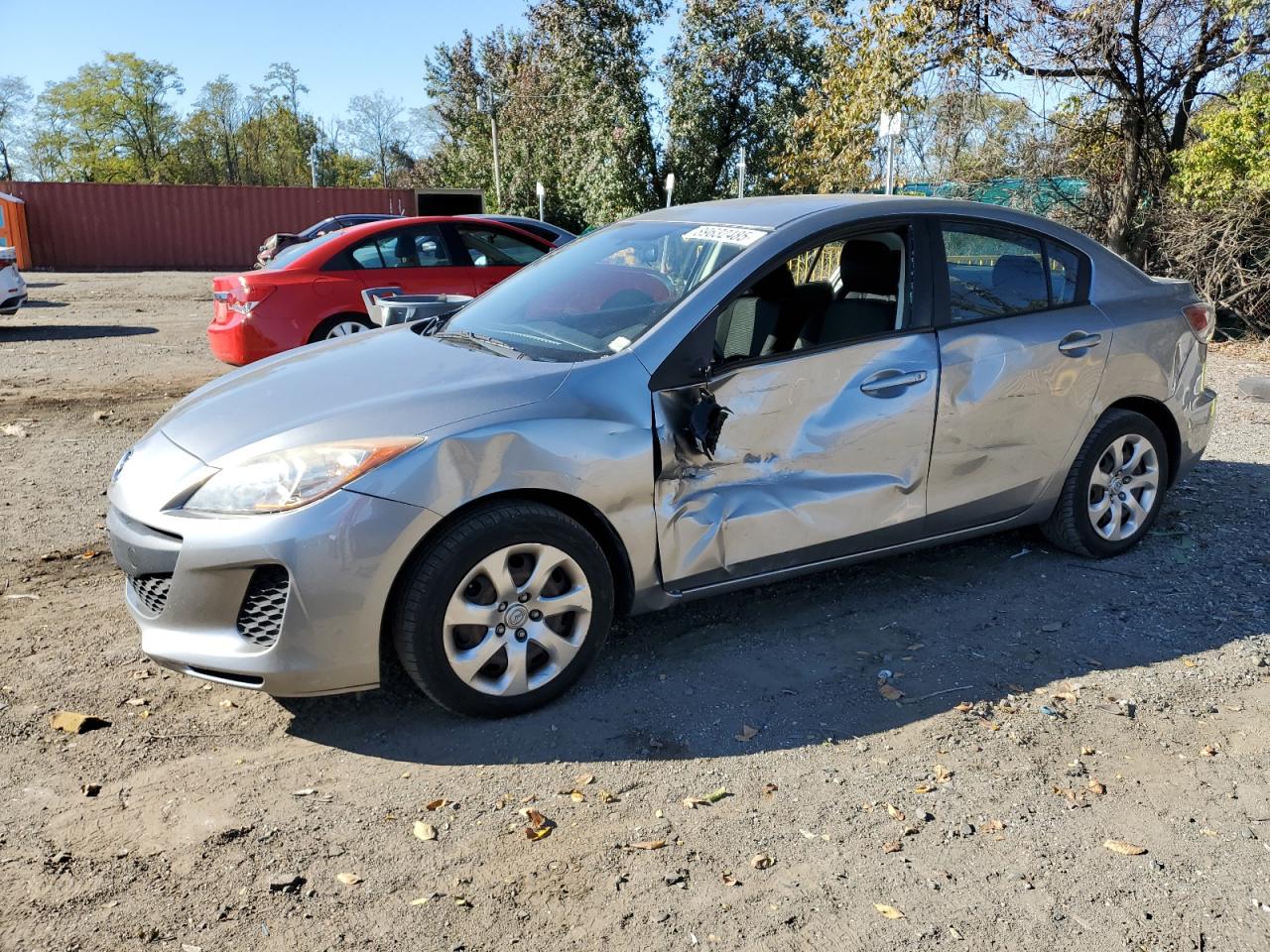 2013 Mazda 3 I Silver vin: JM1BL1TG5D1757555