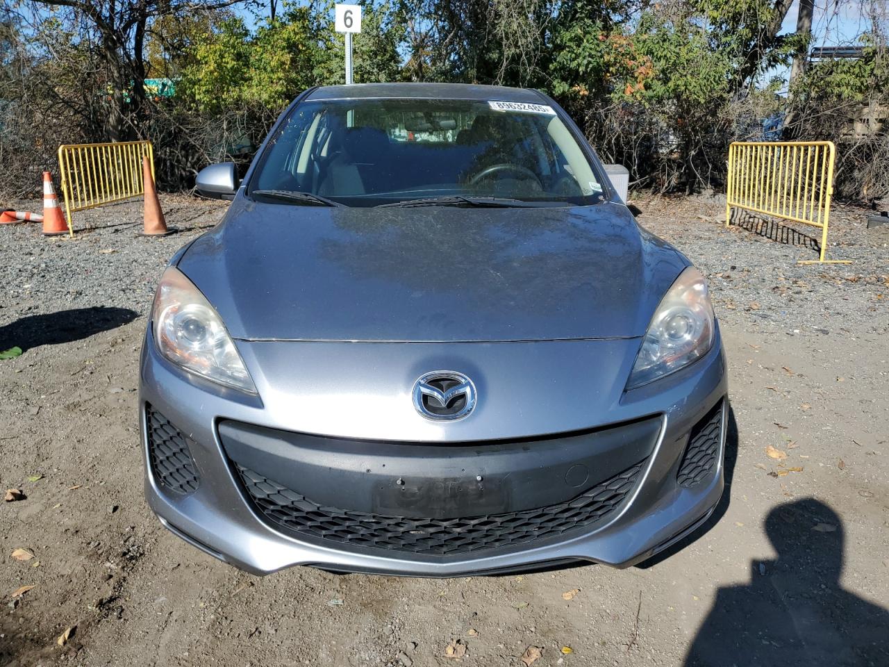 2013 Mazda 3 I Silver vin: JM1BL1TG5D1757555
