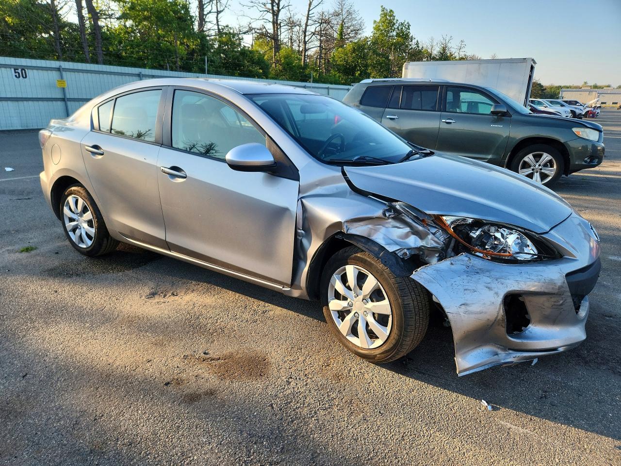 2013 Mazda 3 I Silver vin: JM1BL1TG6D1705447