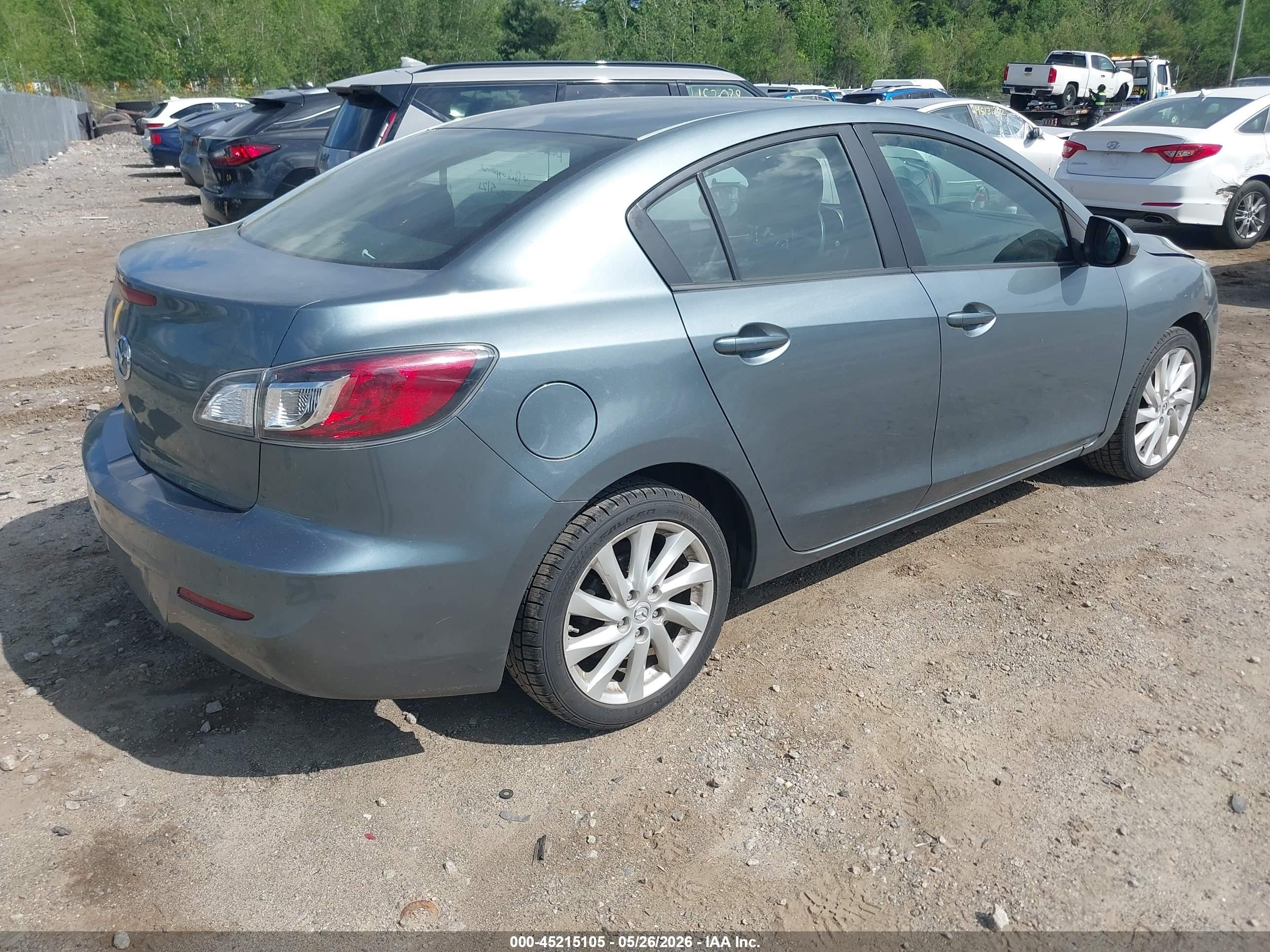 2013 Mazda Mazda3 I Sv Gray vin: JM1BL1TG6D1795053